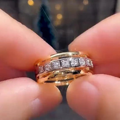 Temperament with Dazzling Crystal Rings