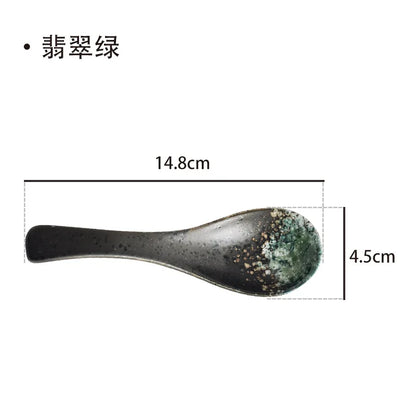 Ceramic Japanese Retro Bone Spoon