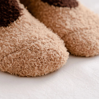 Calcetines afelpados con lindos animales de dibujos animados