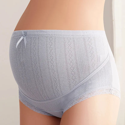 Plus Size Cotton Pregnant Shorts High Waist Pregnancy