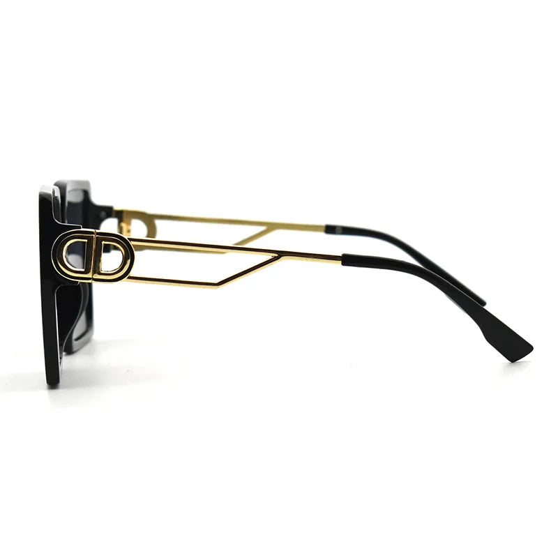 Oversized Square D Shape Vintage Sun Glasses