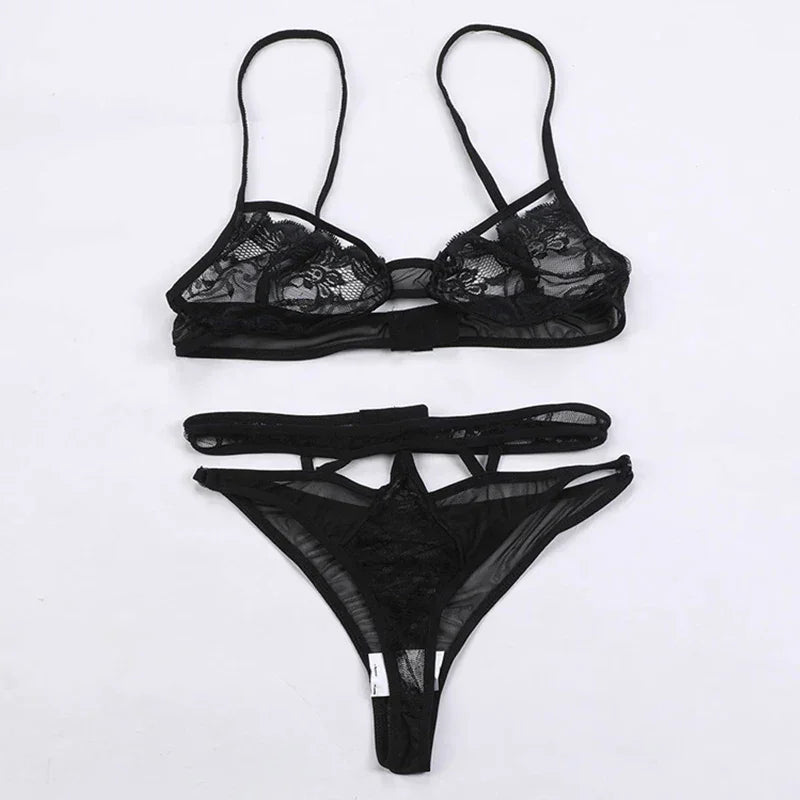 Sexy Out Bra Underwear Sexy Lingerie Set T