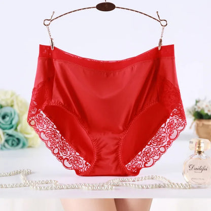 High Waist Lace Plus Size Panties