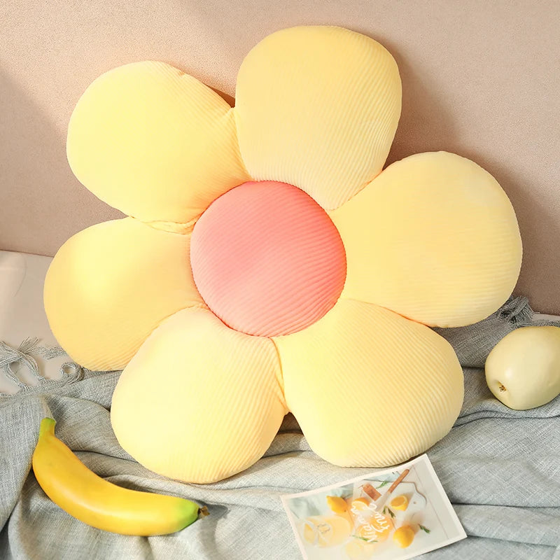 35/45cm Stuffed Six Petal Flower Cushion Seat Pillow