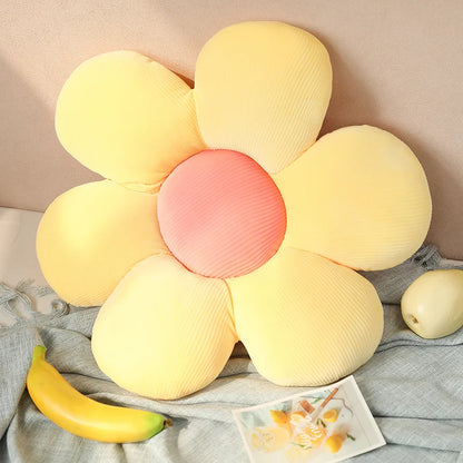 35/45cm Stuffed Six Petal Flower Cushion Seat Pillow