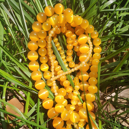 Cat Eye Opal Beads Natural Stone DIY Bracelets