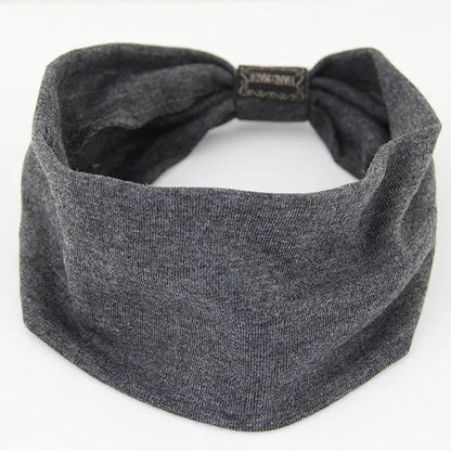 Cotton Wide Stretch Headbands