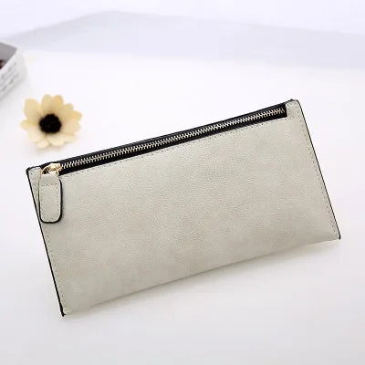 Wallet Long Money Coin Purse Leather Thin Card Holder Wallets