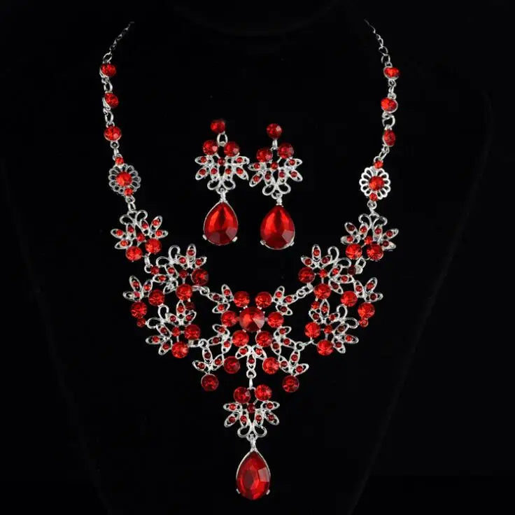Multiple Colors Water Drop Crystal Rhinestone Sets