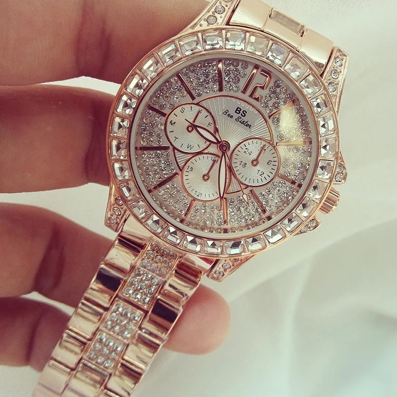 DANA Quartz Diamond Rose Gold Watch