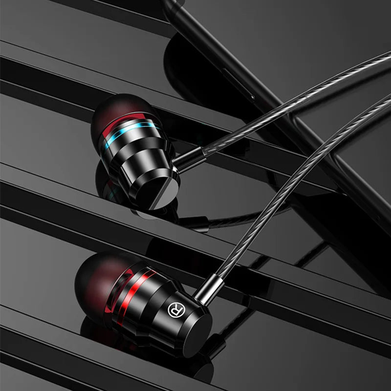 Wired Earbuds Headphones 3.5mm In Ear Earphone Stereo Headset