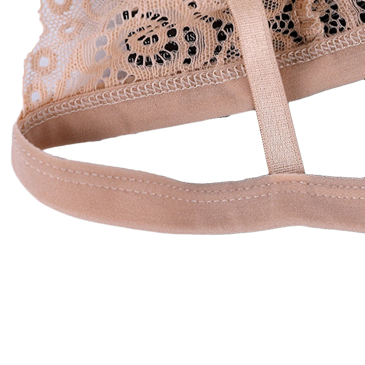 حمالة صدر مثيرة من الدانتيل مع وسادة صدر رفيعة