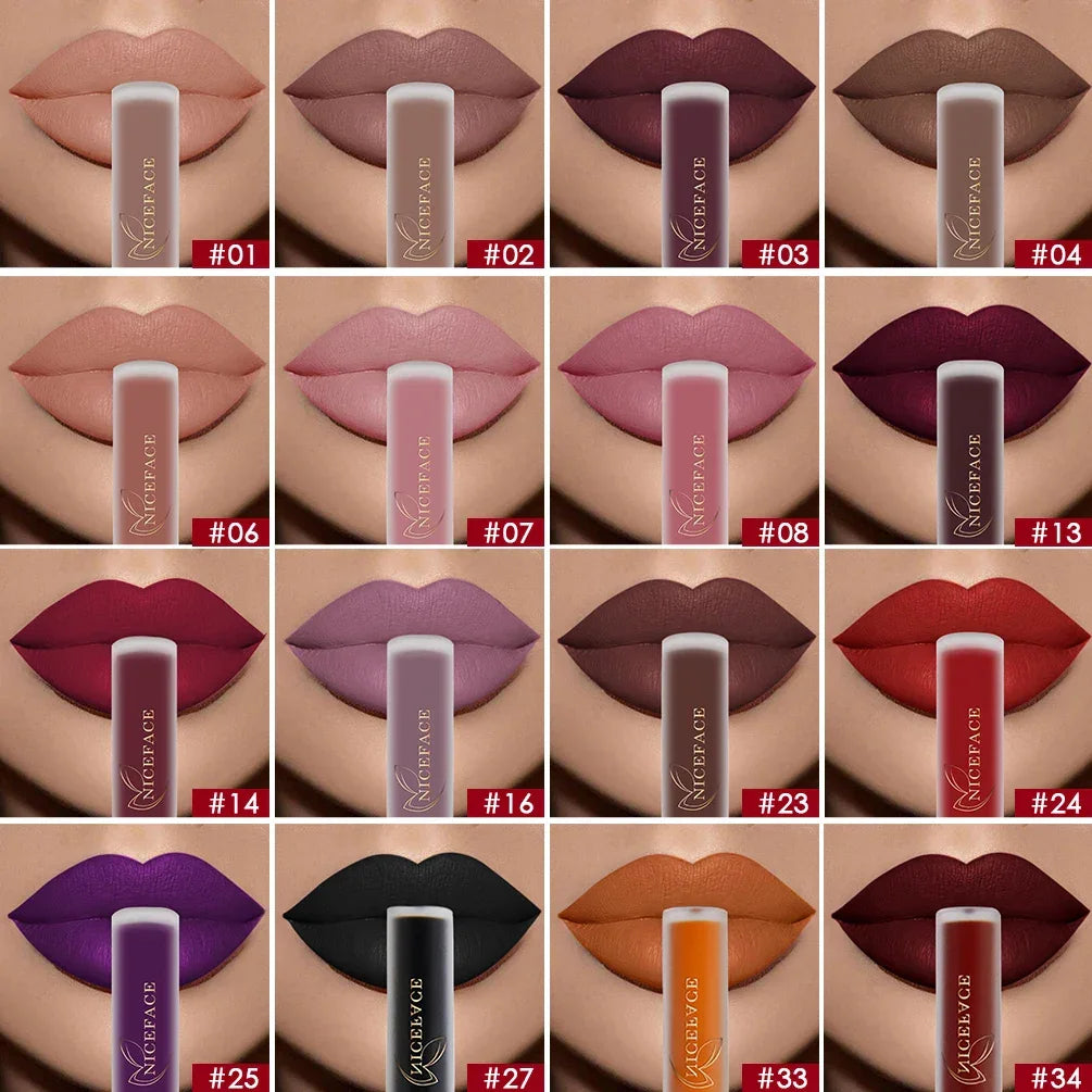 Matte Liquid Lipstick Waterproof Long Lasting Lip Gloss