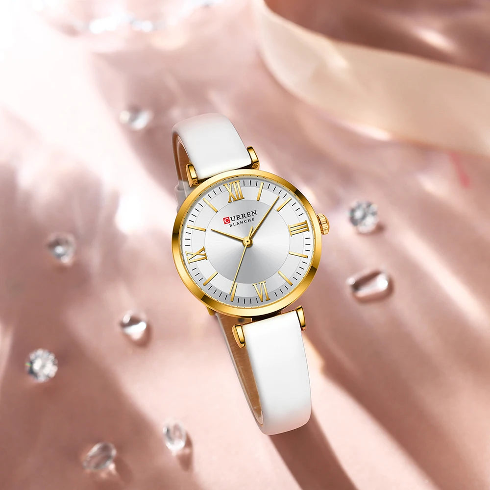 CURREN Quartz Leather Elegant Watches