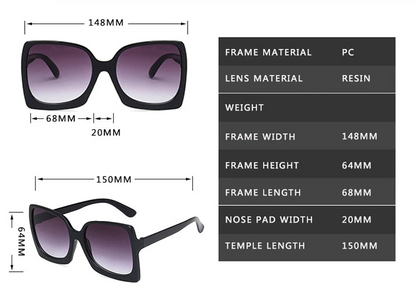 Big Frame Oversized Sunglasses