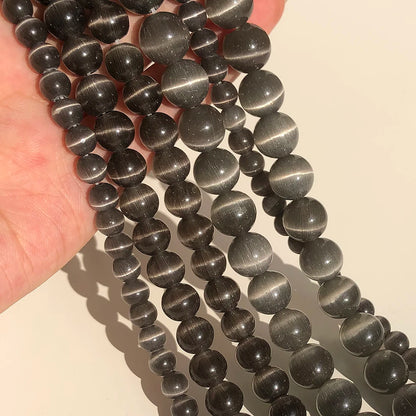 Cat Eye Opal Beads Natural Stone DIY Bracelets