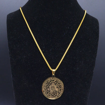 Seven Archangels Amulet Stainless Steel Necklaces