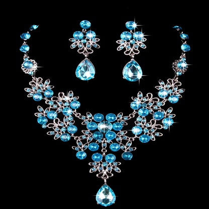 Multiple Colors Water Drop Crystal Rhinestone Sets