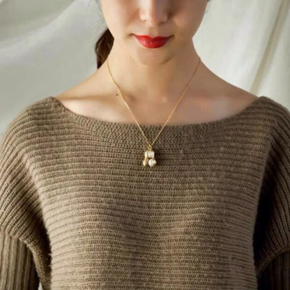 Moana Kolye Collares Natural Freshwater Pearl Necklace