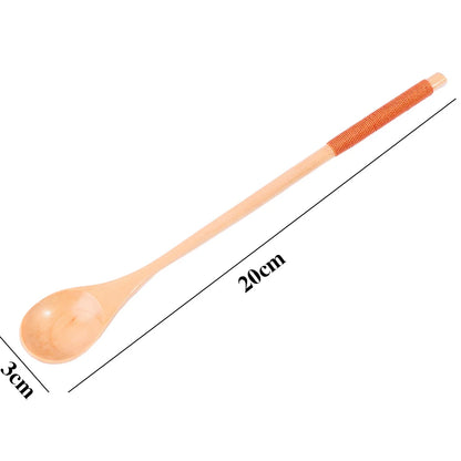 2PCS Natural Wooden Spoon & Fork