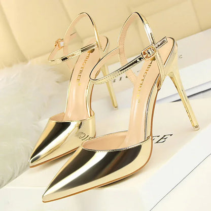 High Heels Leather Pumps Sexy Shoes