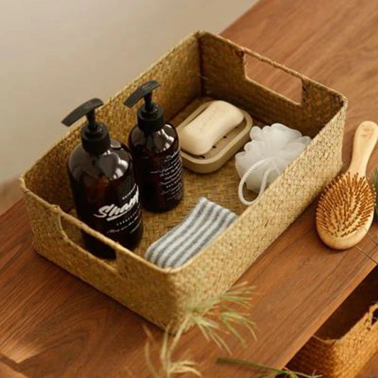 Large Woven Seagrass Basket Storage Container