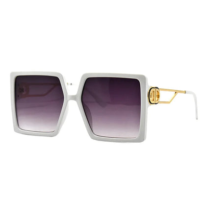 Oversized Square D Shape Vintage Sun Glasses
