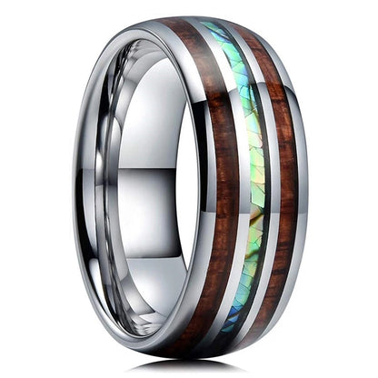 8mm Stainless Steel Galaxy Style Colorful  Rings