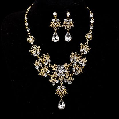 Multiple Colors Water Drop Crystal Rhinestone Sets