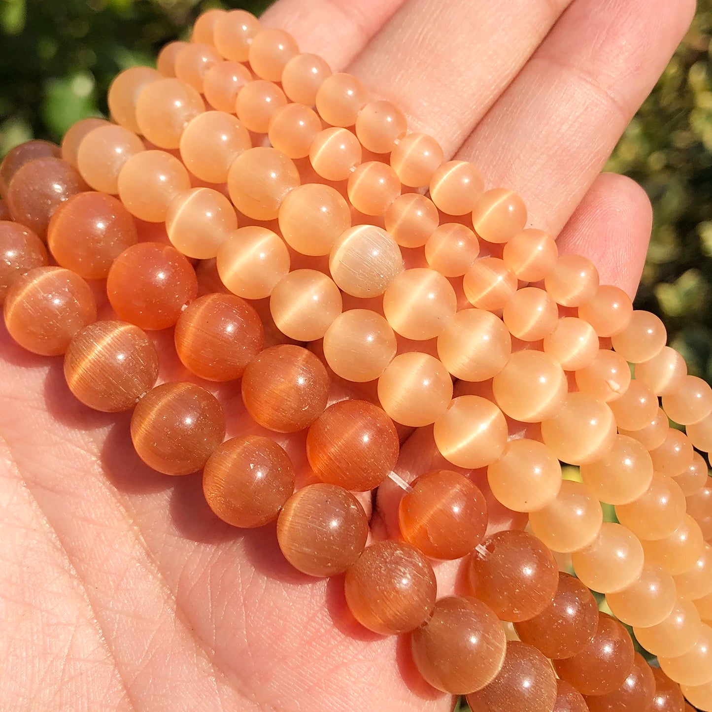 Cat Eye Beads Moon Stone DIY Bracelet