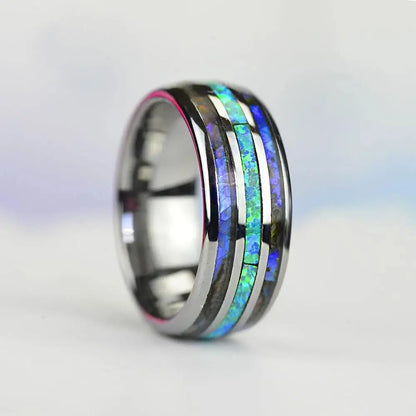 8mm Rose Gold Color Tungsten Stainless Steel Rings