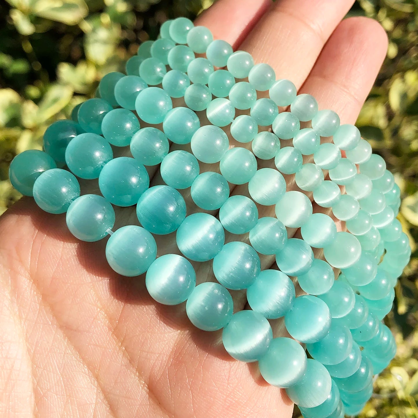 Cat Eye Beads Moon Stone DIY Bracelet