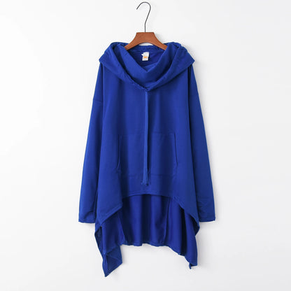 New European and N Pure Color Long Hoodie