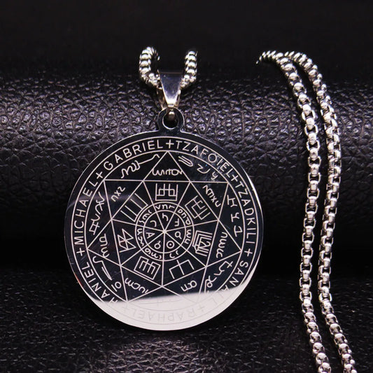 Seven Archangels Amulet Stainless Steel Necklaces
