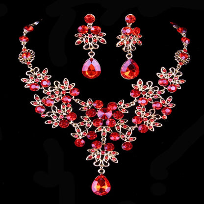Multiple Colors Water Drop Crystal Rhinestone Sets