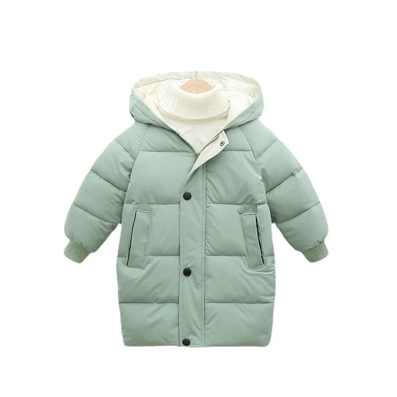 Down Long Outerwear Winter Autumn Teen Cotton -Padded Parka Coats