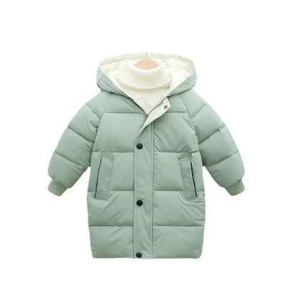 Down Long Outerwear Winter Autumn Teen Cotton -Padded Parka Coats
