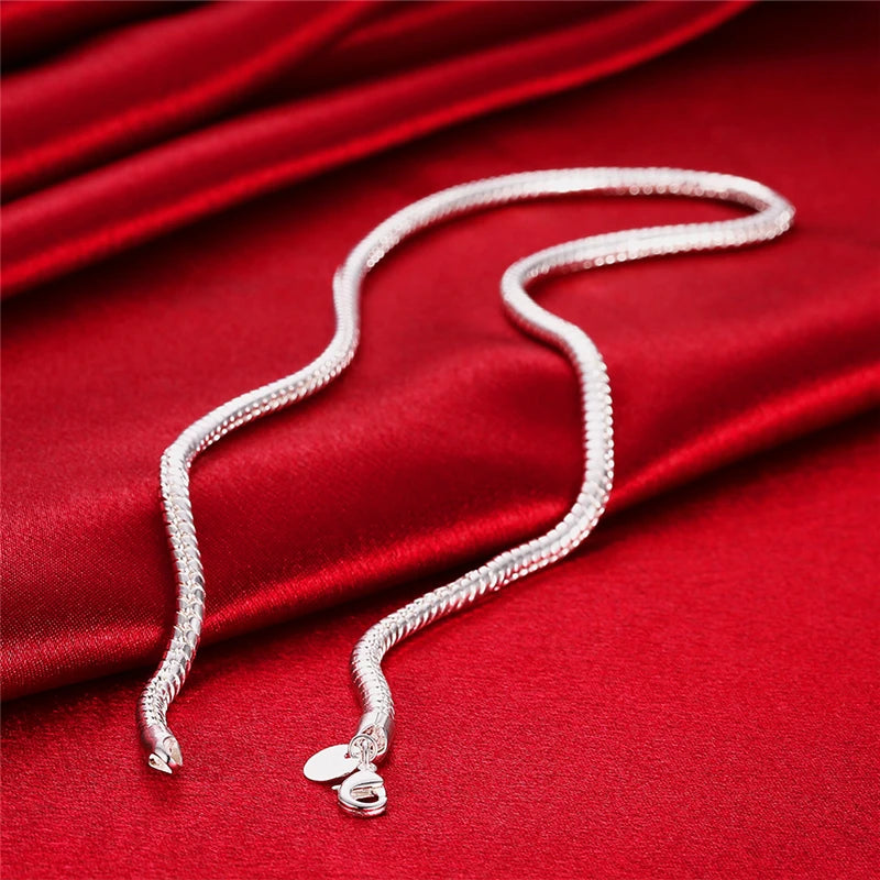 925 Sterling Silver Snake Chain Necklace