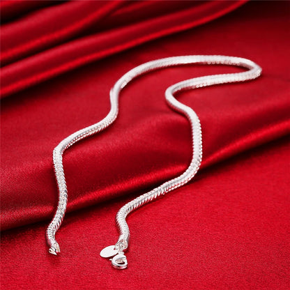 925 Sterling Silver Snake Chain Necklace