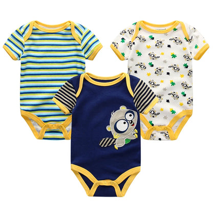 Baby Jumpsuits 3 Pieces Newborn Toddler Set