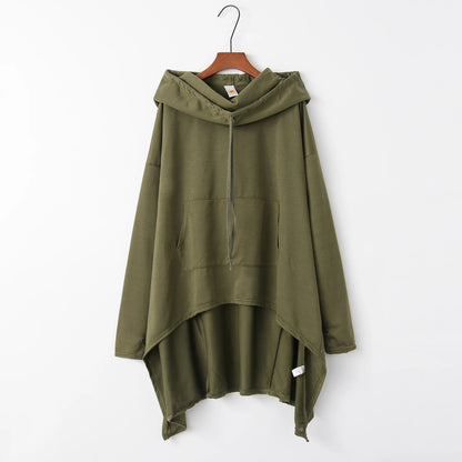 New European and N Pure Color Long Hoodie