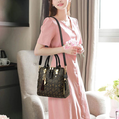 DANA English Letter PU Leather Bag