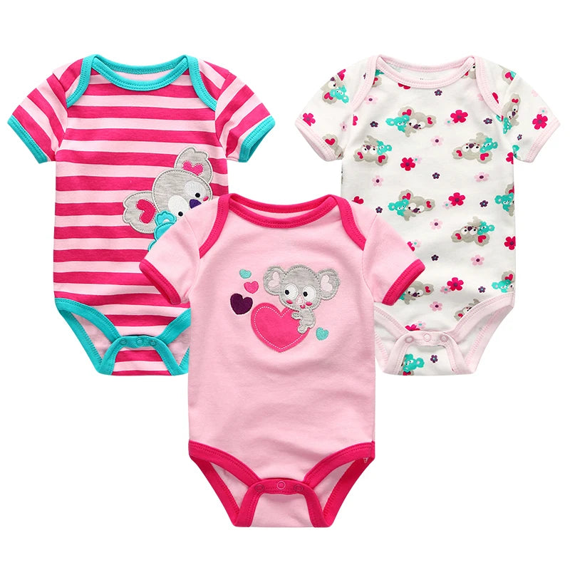 Baby Jumpsuits 3 Pieces Newborn Toddler Set