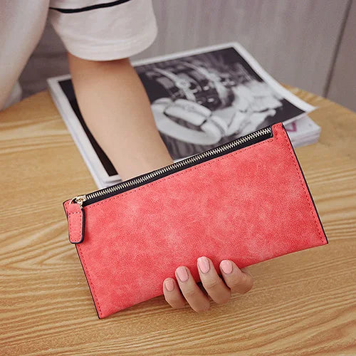 Wallet Long Money Coin Purse Leather Thin Card Holder Wallets