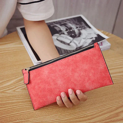 Wallet Long Money Coin Purse Leather Thin Card Holder Wallets