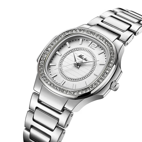 Luxury Quartz Diamond Gold Watch