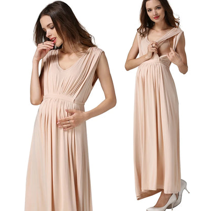 Long Party Evening Maternity Breastfeeding Pregnancy Dress