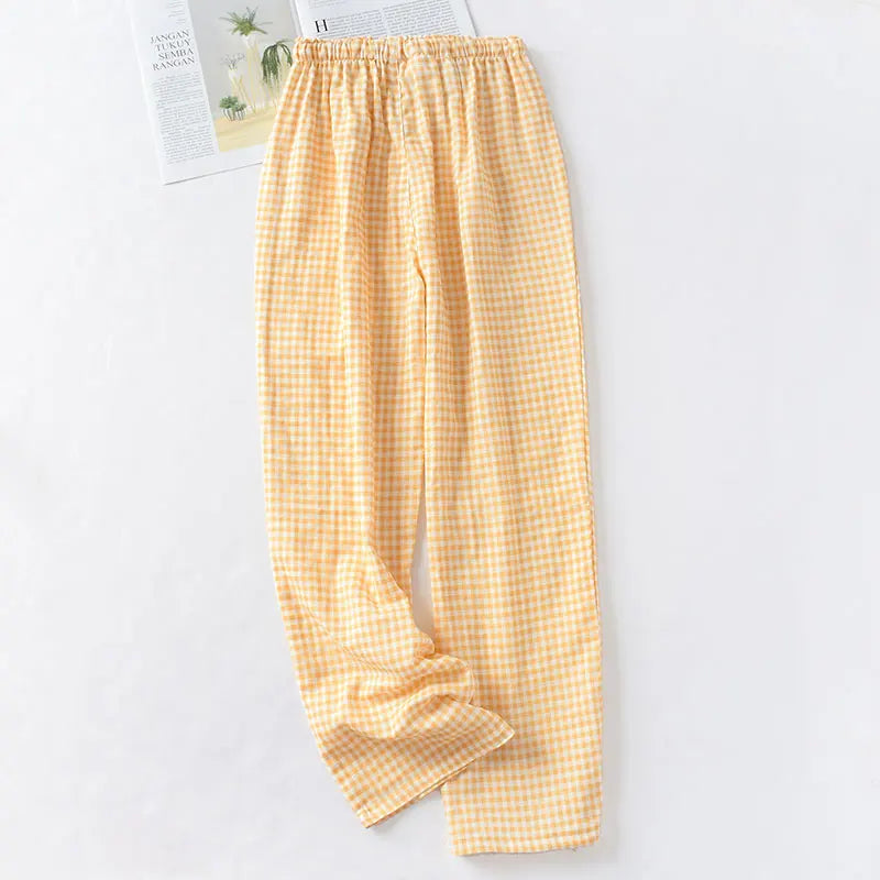 Cotton Double Gauze Thin Sleep Pants Sleep Pyjamas