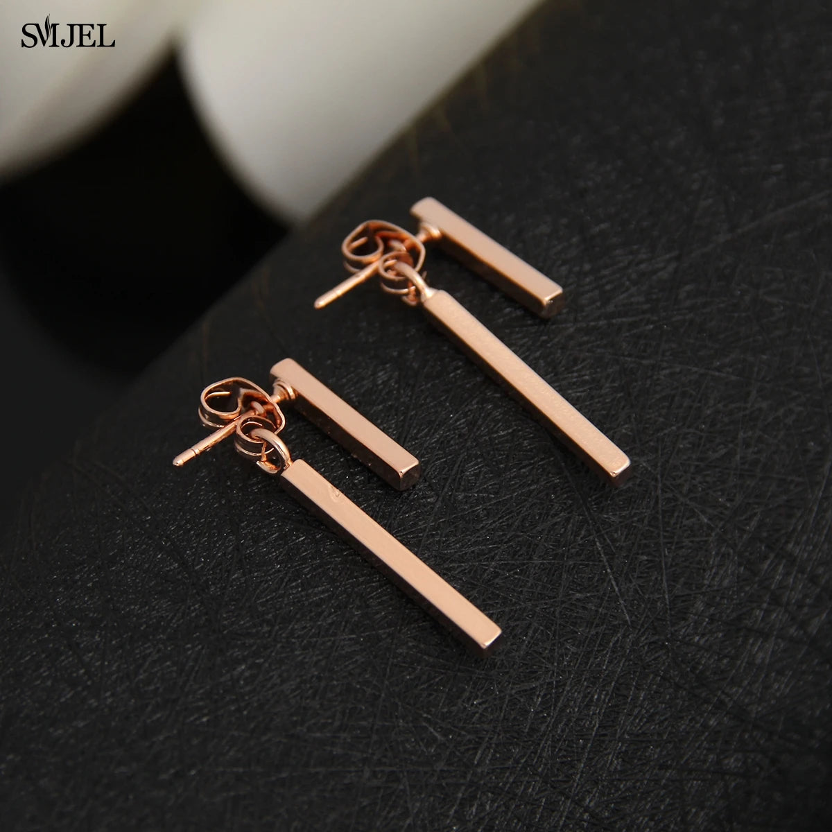 T Bar Drop Geometric Ear Jacket Earrings