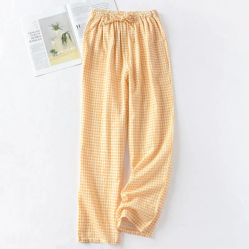 Cotton Double Gauze Thin Sleep Pants Sleep Pyjamas